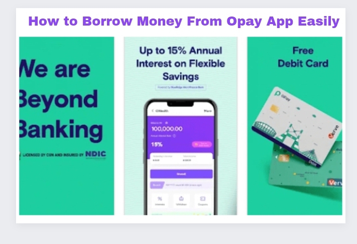 How to Borrow Money From Opay App Easily